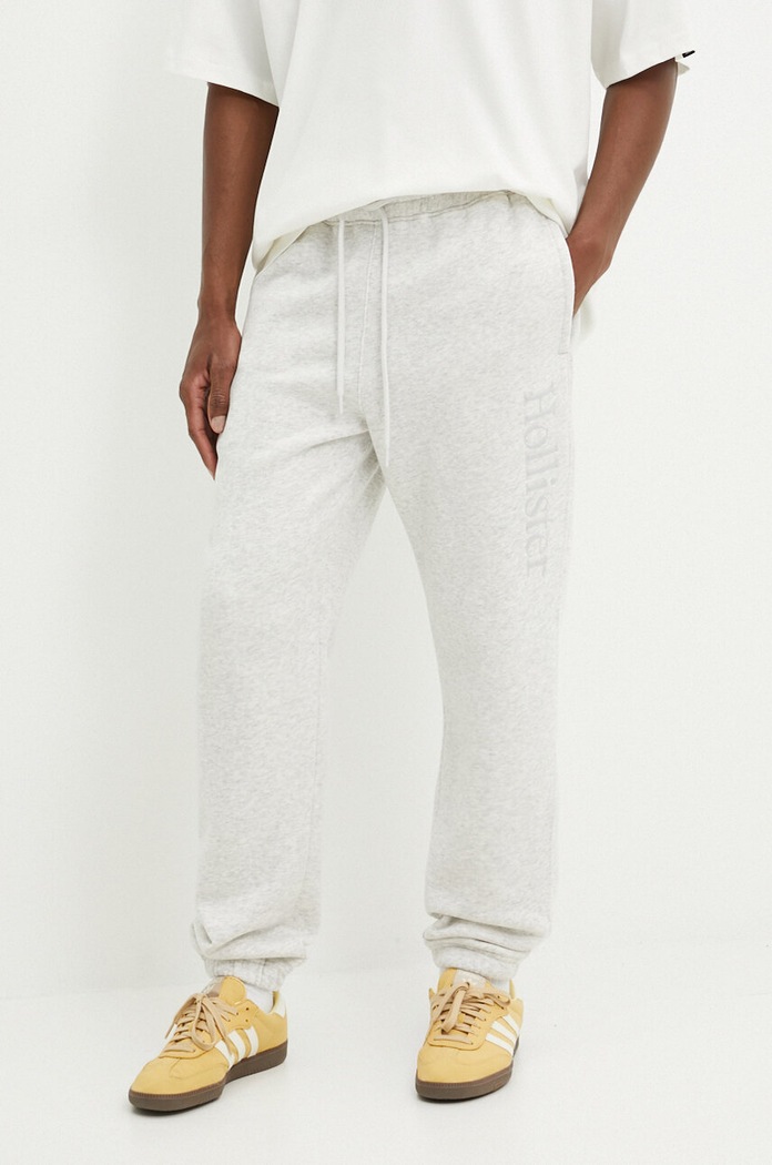 Παντελόνι φόρμας Hollister Co. μελανζέ γκρί KI334.4111.112