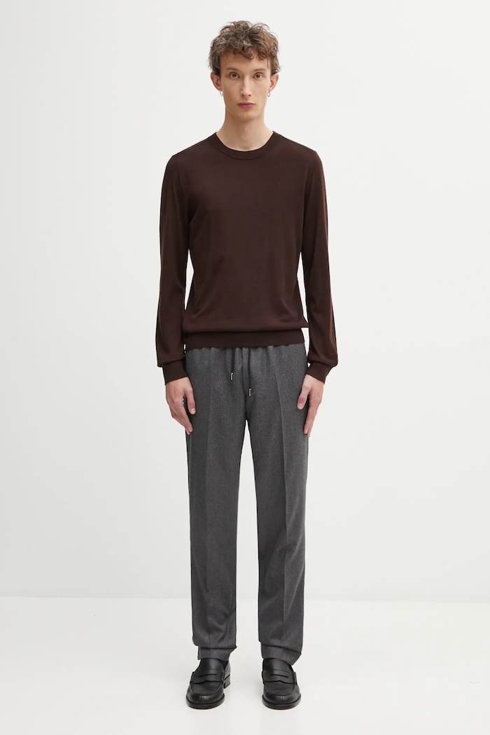 Вълнен панталон Paul Smith M1R.921T.N00109 сив