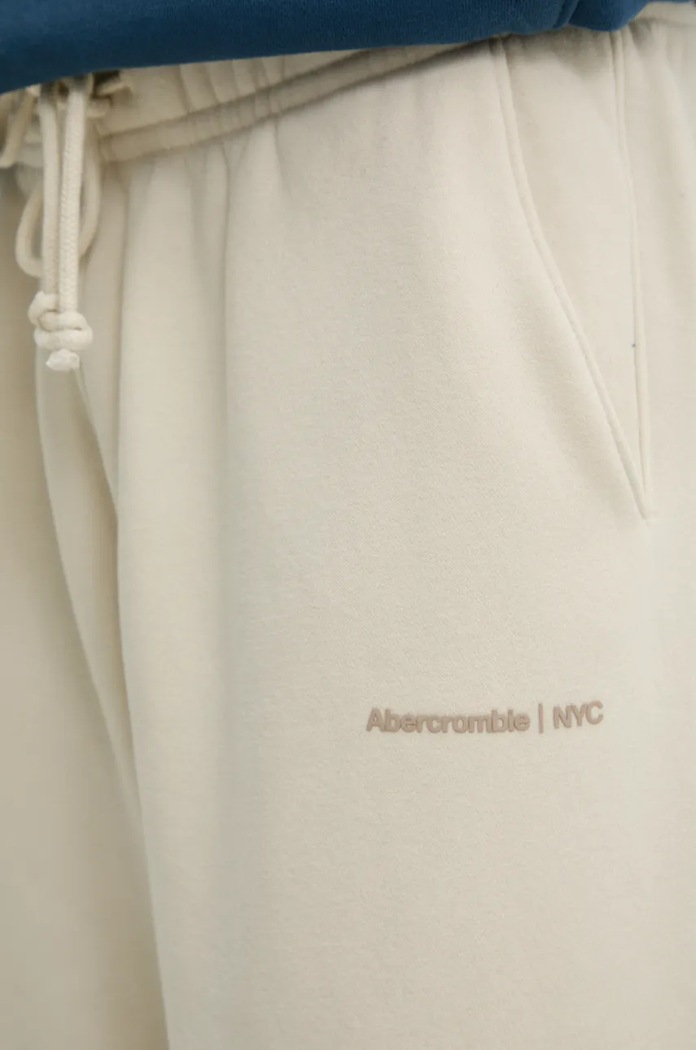Παντελόνι φόρμας Abercrombie & Fitch μπεζ KI134.4046.178
