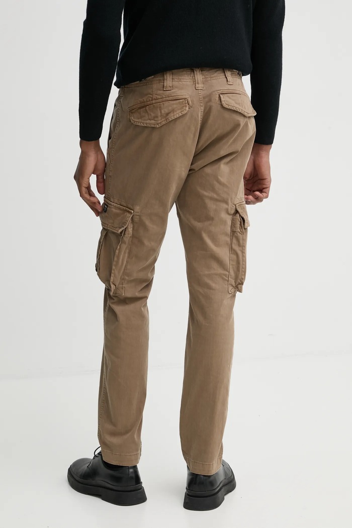 Odzież Superdry spodnie M7011132A.9VF beżowy