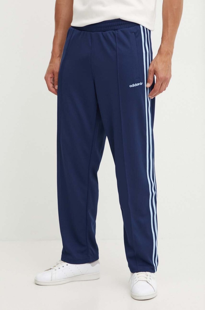 Tepláky adidas Originals pletenina tmavomodrá IW3231