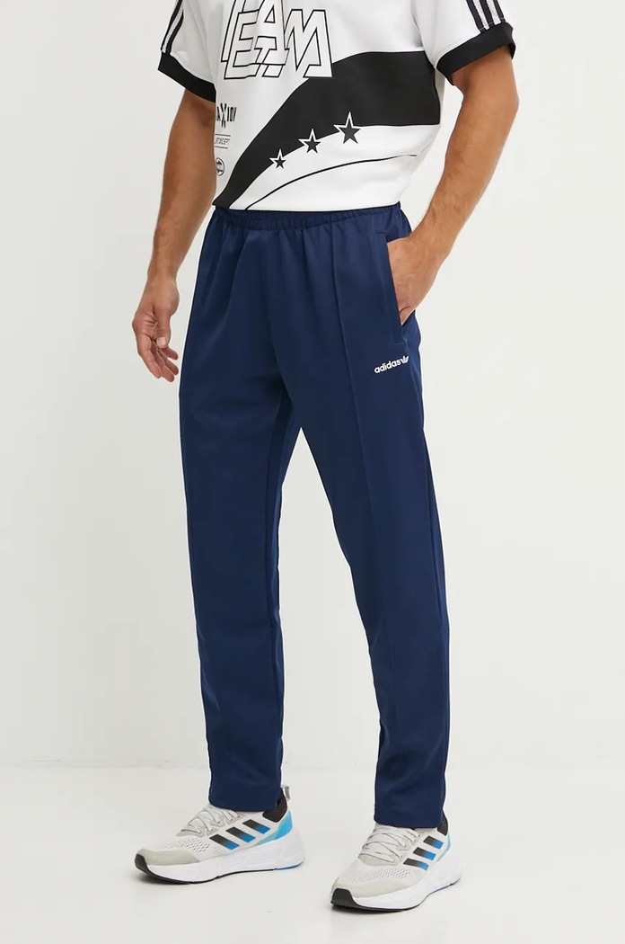 Tepláky adidas Originals pletenina tmavomodrá IW3232