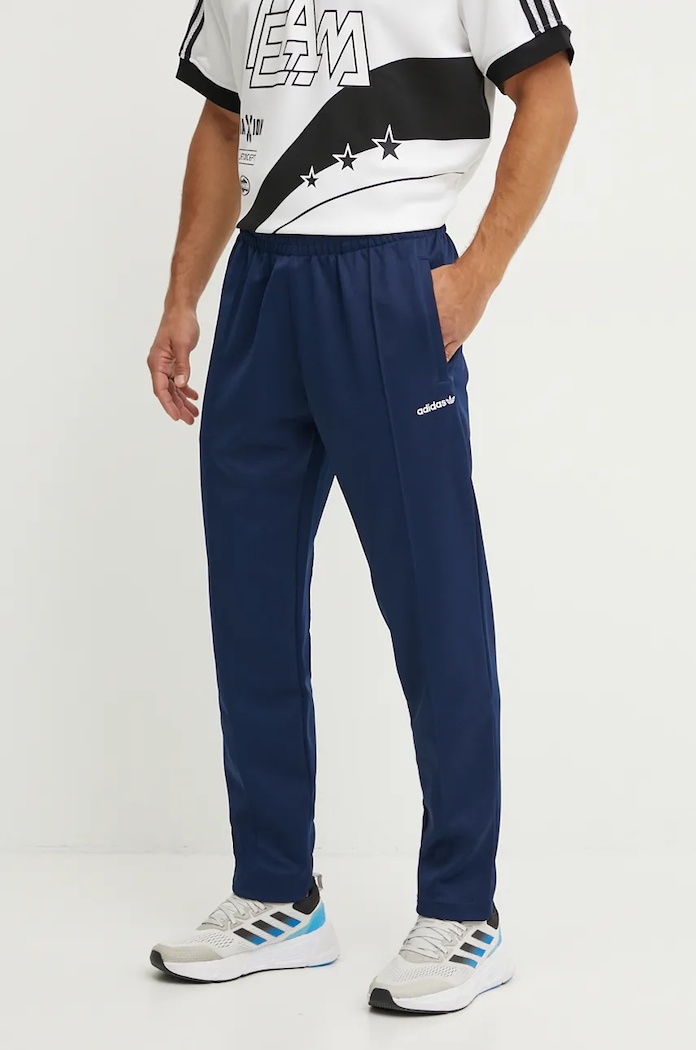 Tepláky adidas Originals pletenina tmavomodrá IW3232