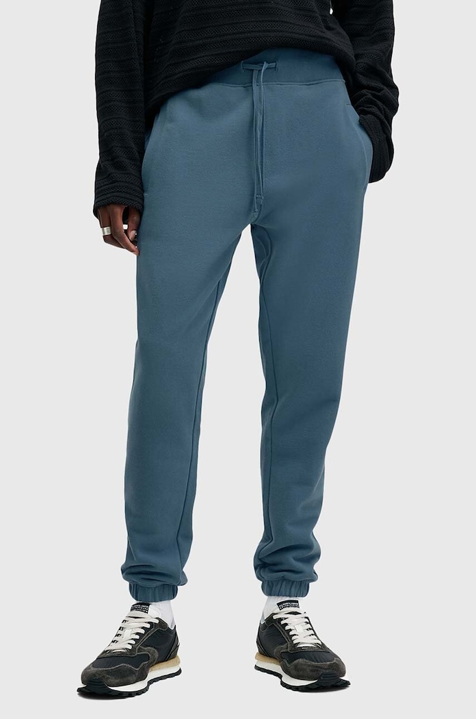 AllSaints tepláky pánské bavlněné RAVEN SWEATPANT M031TA modrá AA00