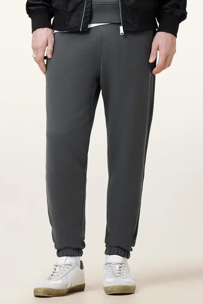 AllSaints teplákové nohavice pánske bavlnené RAVEN SWEATPANT sivá M031TA