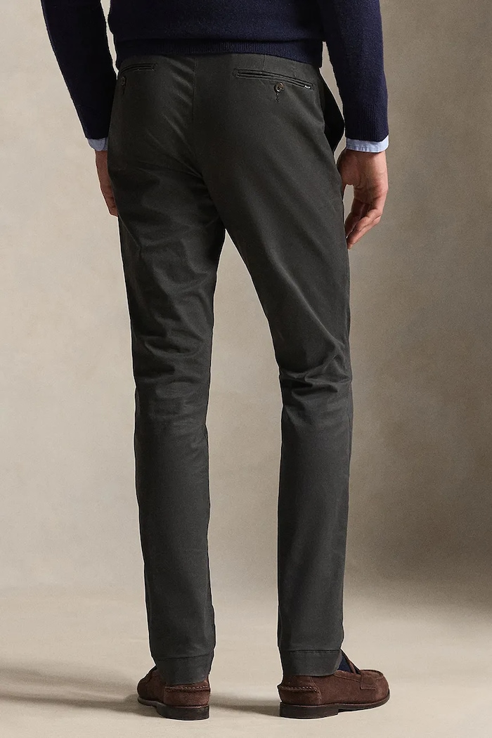 Polo Ralph Lauren Slim Fit HDN Pant панталон slim fit от памук мъжки 710856719 сив SS26