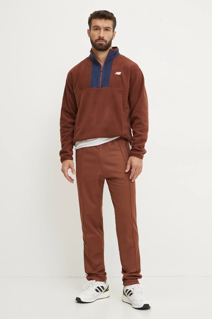 adidas Originals spodnie dresowe Beckenbauer Track Pants IY9877 brązowy AW24