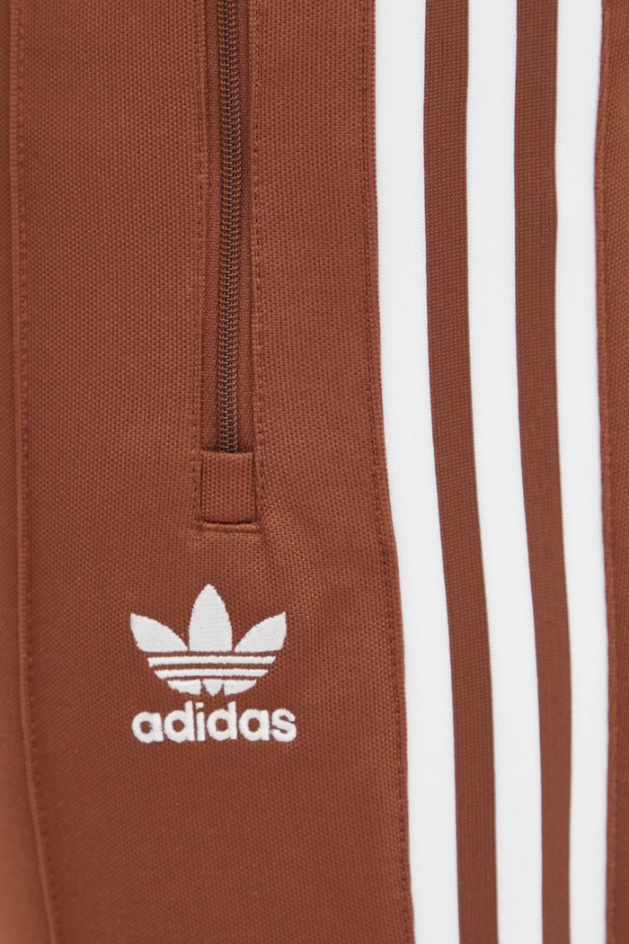 adidas Originals spodnie dresowe Beckenbauer Track Pants brązowy IY9877