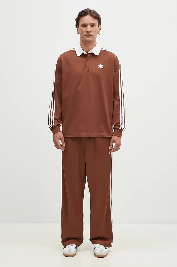 Спортивні штани adidas Originals Baggy Track Pant IZ2476 коричневий