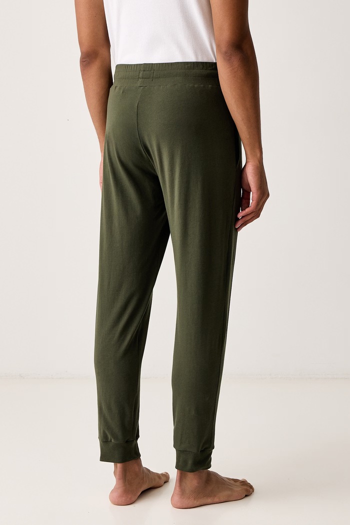 Ruházat HUGO Lounge alsó férfi pamut elasztánnal Laze Pants CW 50525246 zöld