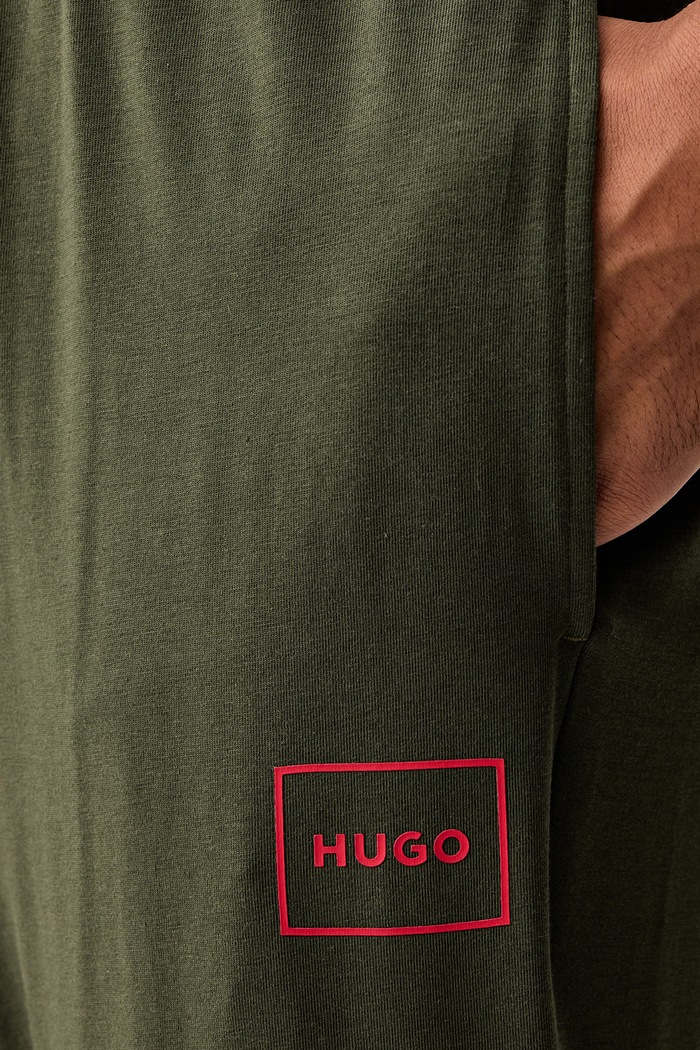 Lounge alsó férfi pamut elasztánnal Laze Pants CW HUGO 50525246 zöld