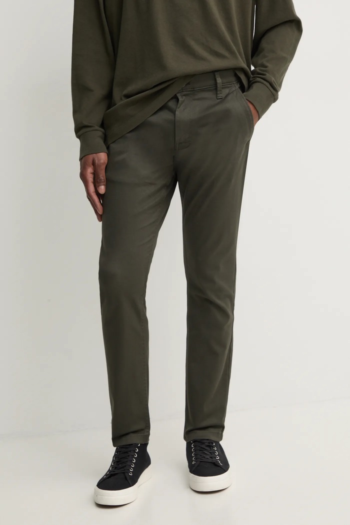 Kalhoty G-Star Skinny Chino 3.0 zelená D25179.C105