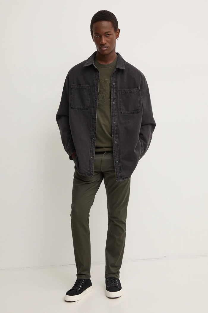 Kalhoty G-Star Skinny Chino 3.0 D25179.C105 zelená SS25