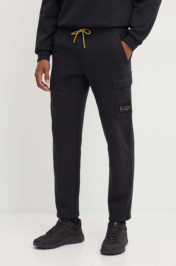 Tepláky Columbia Wallowa Fleece nášivka čierna 2090821