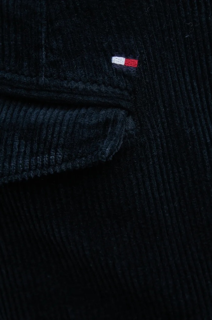 Tommy Hilfiger spodnie sztruksowe granatowy MW0MW36693