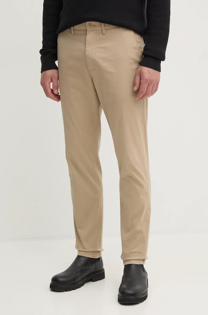 Παντελόνι Tommy Hilfiger με ελαστάν μπεζ MW0MW36708