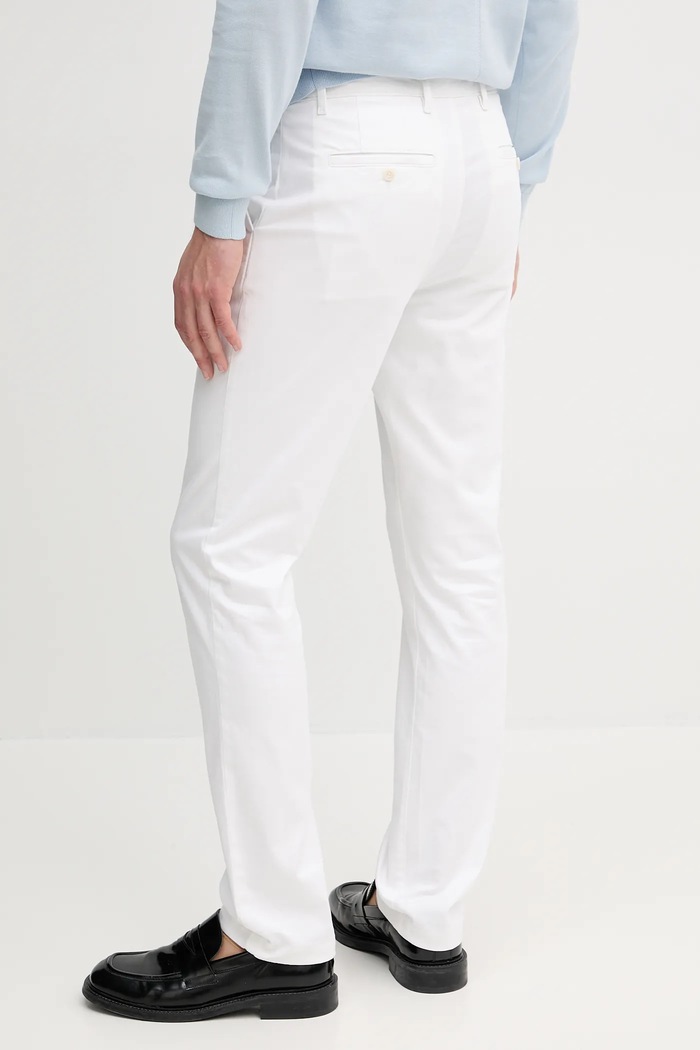 Odzież Tommy Hilfiger spodnie MW0MW37873 biały