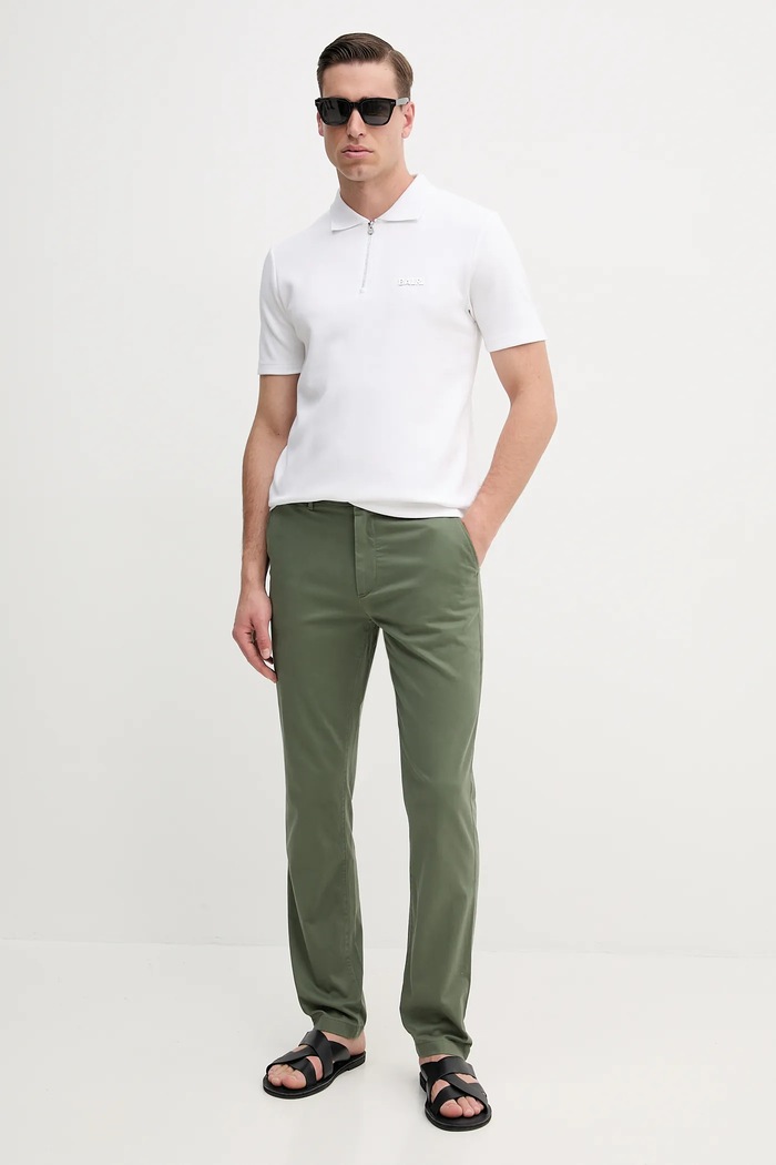 Tommy Hilfiger spodnie MW0MW37873 zielony SS25