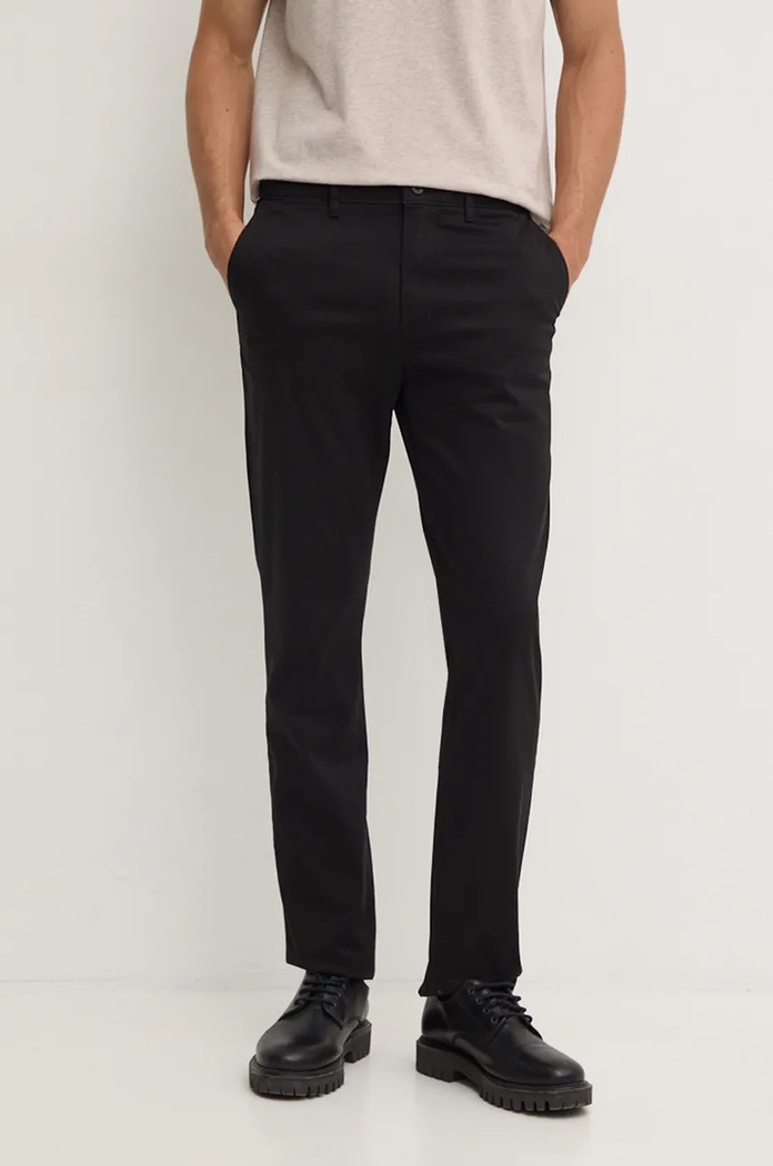Tommy Hilfiger spodnie tkanina czarny MW0MW37873