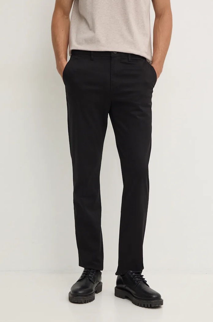 Tommy Hilfiger spodnie tkanina czarny MW0MW37873