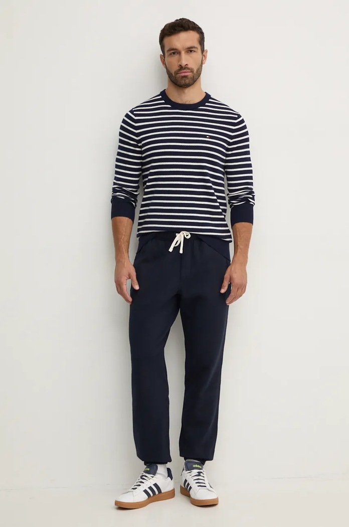 Tepláky Tommy Hilfiger MW0MW37231 tmavomodrá SS26