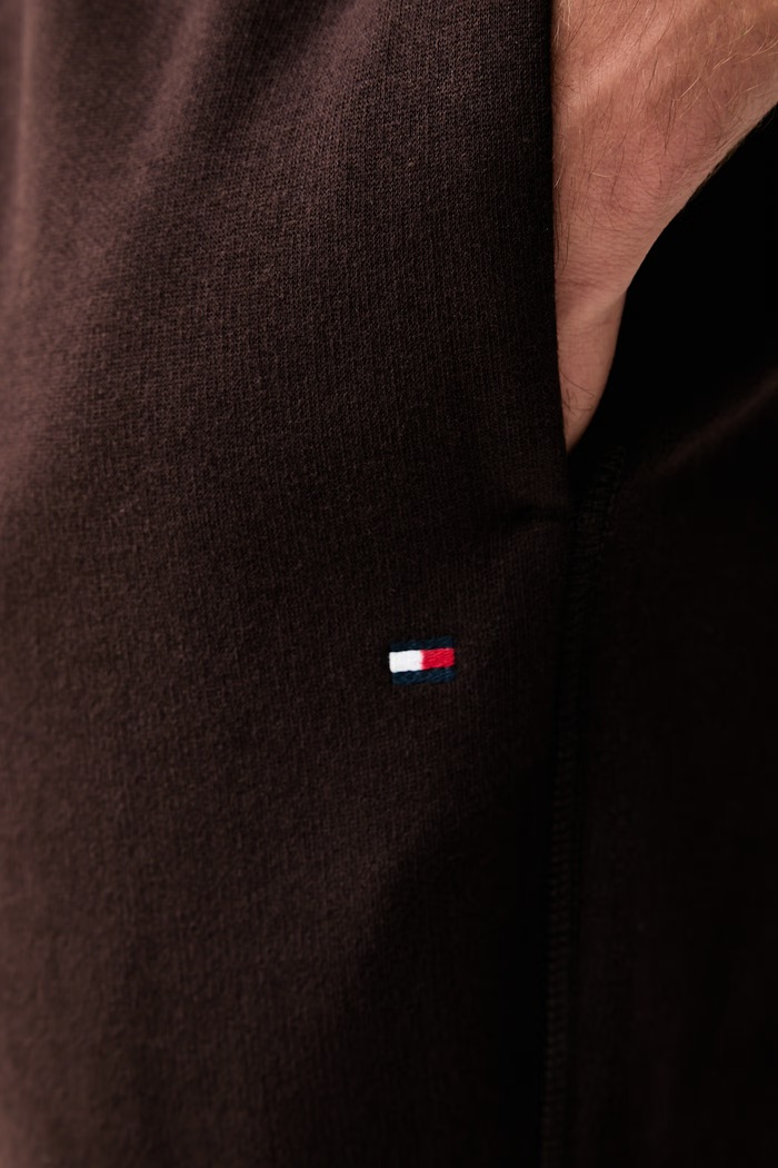 Tommy Hilfiger trenirka moška z bombažem rjava MW0MW37231