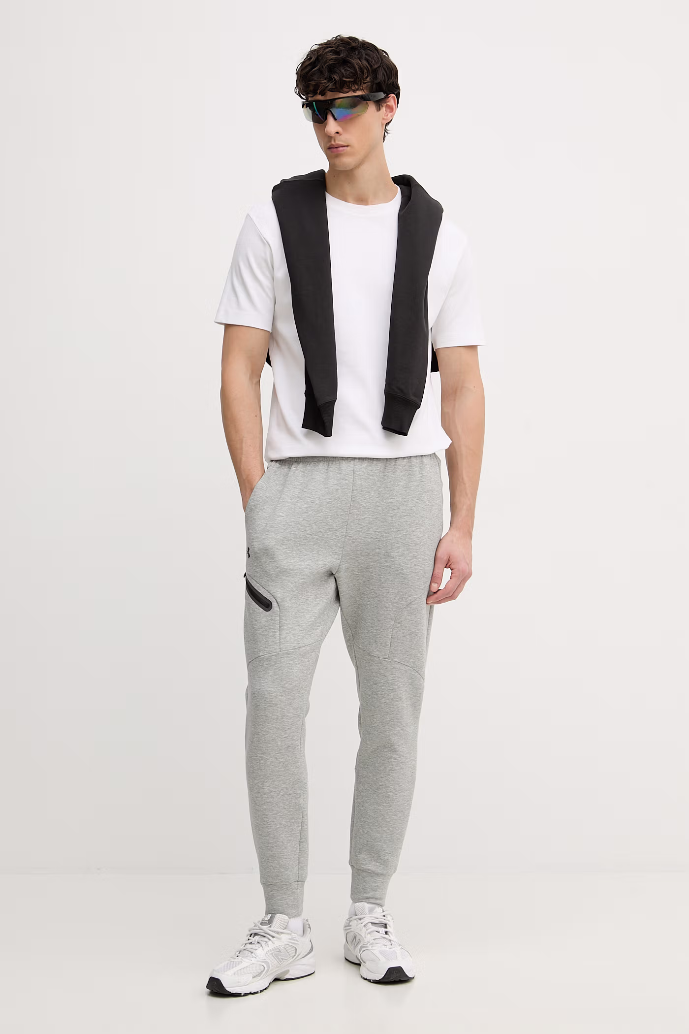 Under Armour trenirka moška Unstoppable Fleece 1389353 siva SS26