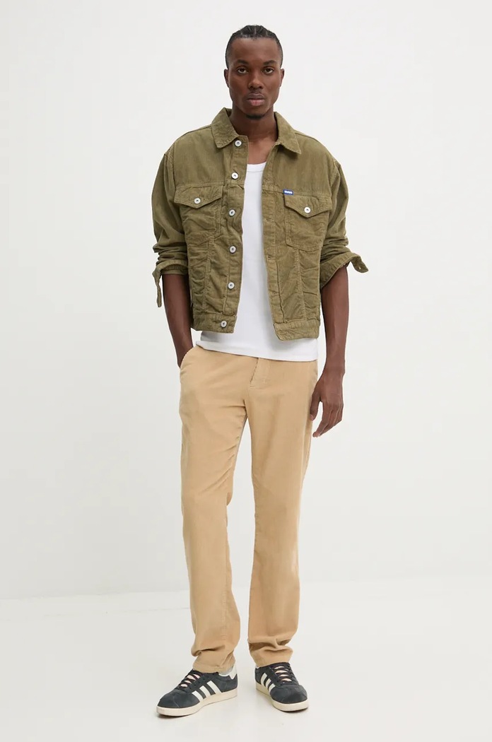 Tommy Jeans spodnie sztruksowe DM0DM20450 beżowy AW24