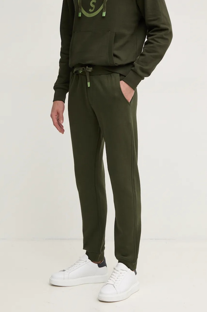 North Sails Pantaloni de bumbac pentru copii verde 673115.