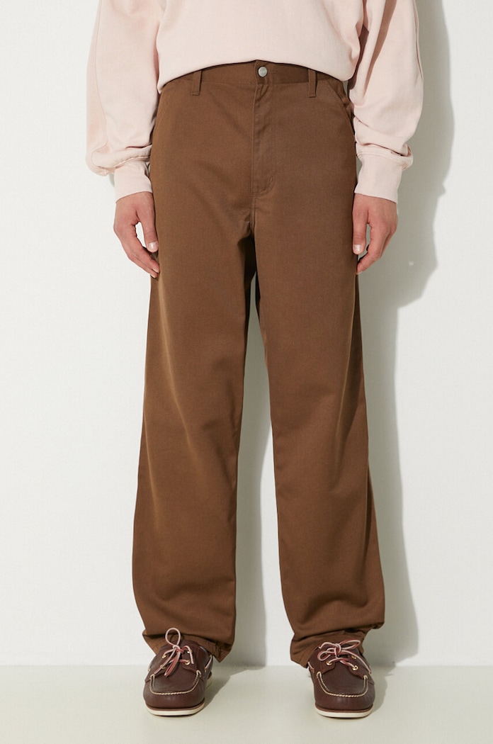 Hlače Carhartt WIP Simple Pant chinos smeđa I020075.2Y02