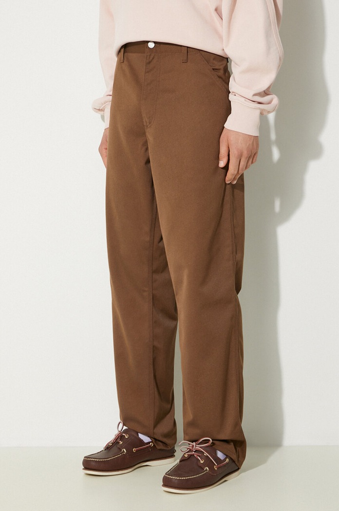 Hlače Carhartt WIP Simple Pant smeđa I020075.2Y02