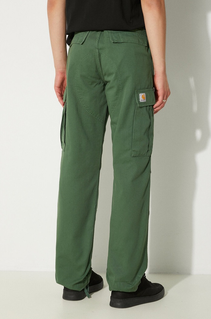 Carhartt WIP cotton trousers Regular Cargo Pant I030475.29NGD green AW24
