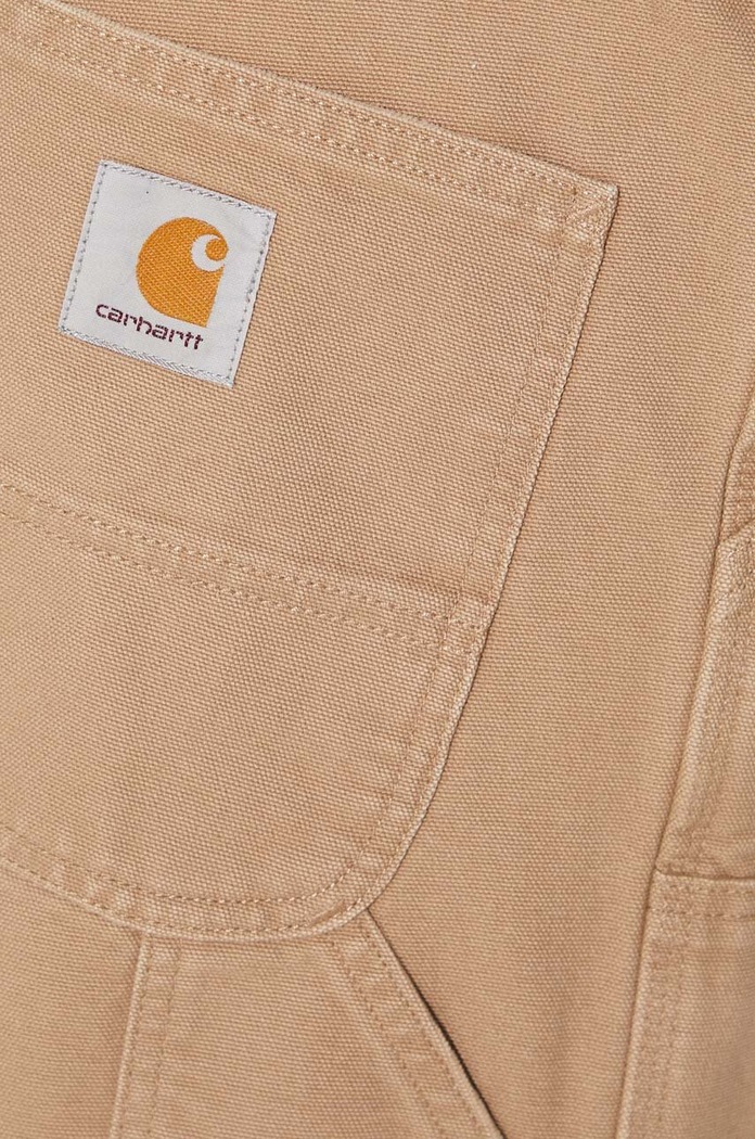 Carhartt WIP pantaloni in cotone Double Knee Pant I031501.2FS3K beige