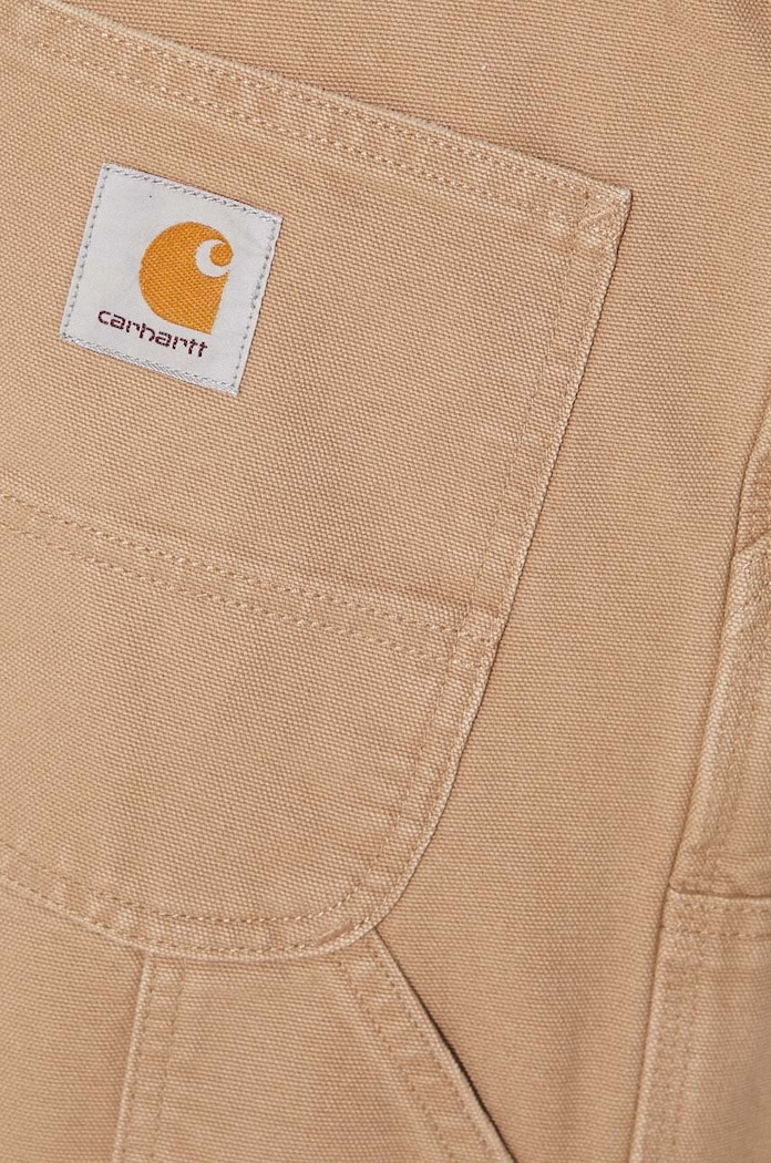 Carhartt WIP pantaloni in cotone Double Knee Pant I031501.2FS3K beige