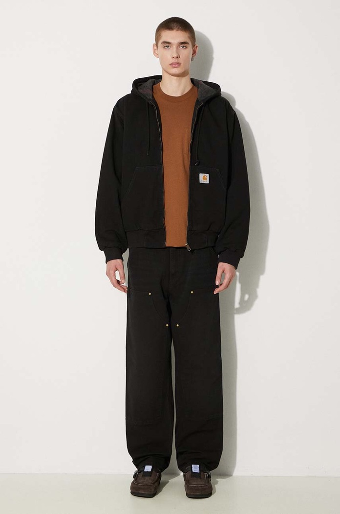 Carhartt WIP cotton trousers Double Knee Pant I031501.893K black AW24