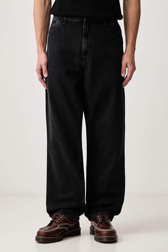 Carhartt WIP Single Knee Pant relaxed fit da uomo nero I032024.8906