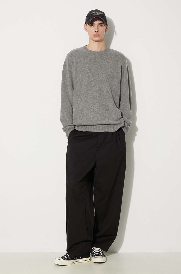 Хлопковые брюки Carhartt WIP Merrick Pant I033759.8906 чёрный AW24