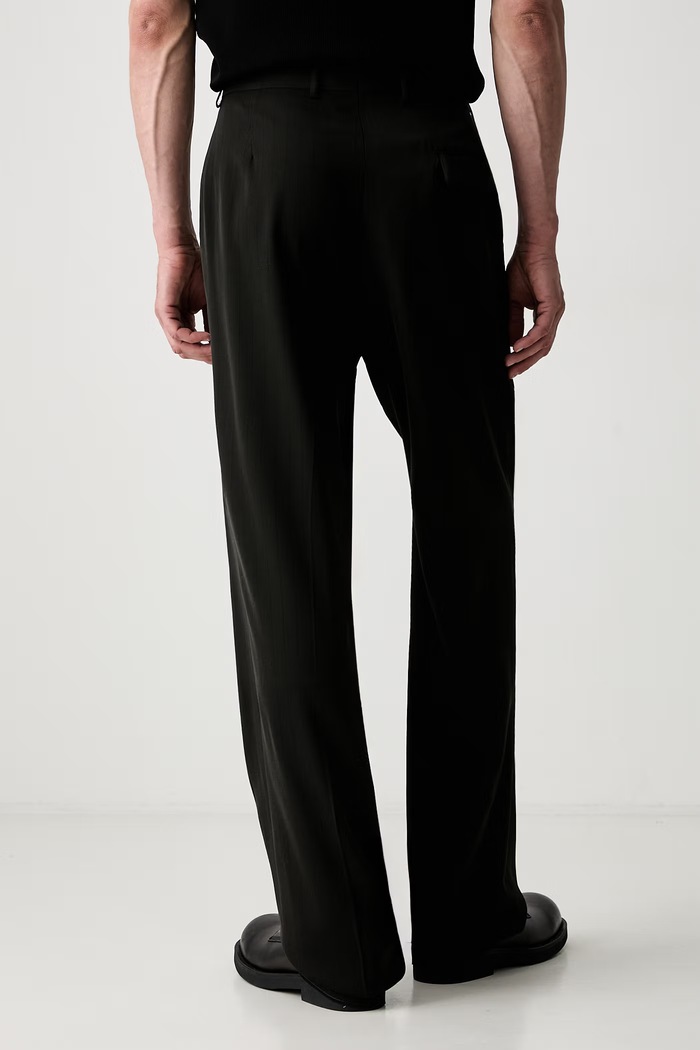 Oblečenie Martine Rose Tailored Relaxed Fit Trouser oblekové nohavice s vlnou pánske 303WT05006 čierna