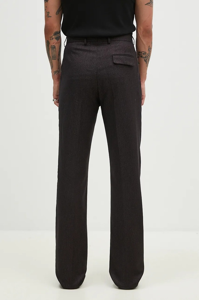Одежда Брюки с примесью шерсти Martine Rose Tailored Relaxed Fit Trouser 303WT06007 чёрный
