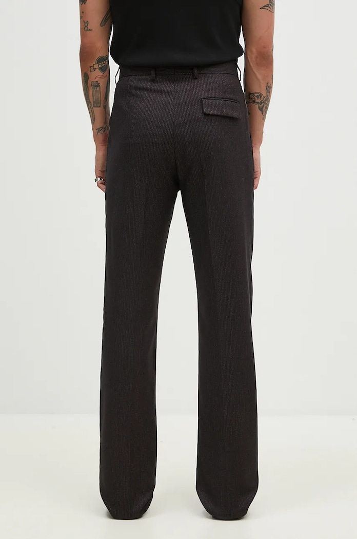 Одежда Брюки с примесью шерсти Martine Rose Tailored Relaxed Fit Trouser 303WT06007 чёрный