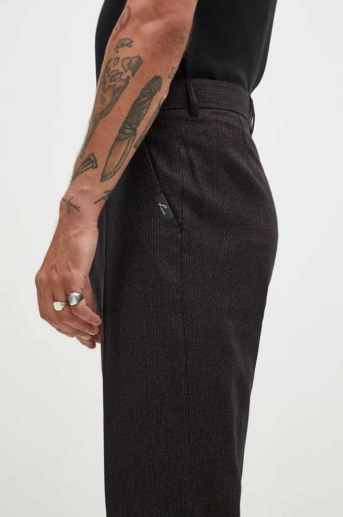 Брюки с примесью шерсти Martine Rose Tailored Relaxed Fit Trouser чёрный 303WT06007
