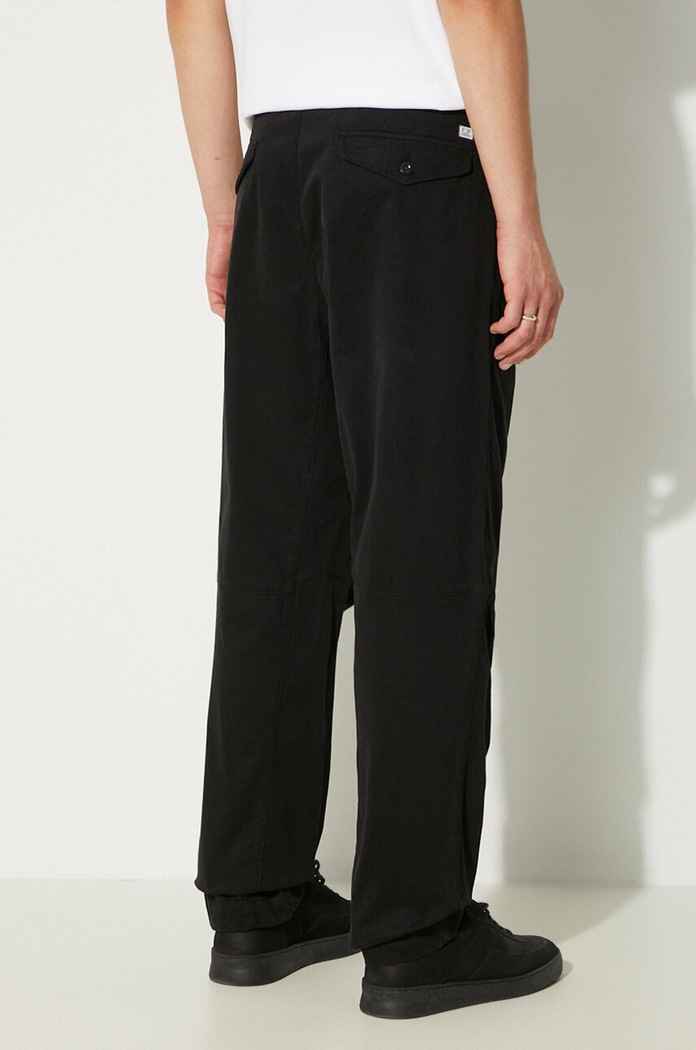 Одежда Брюки C.P. Company Stretch Sateen Loose Chino Pants 17CMPA110A005529G чёрный