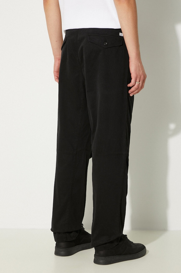 Одежда Брюки C.P. Company Stretch Sateen Loose Chino Pants 17CMPA110A005529G чёрный