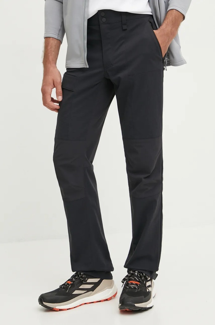 Turistické nohavice Haglöfs Mid Standard látka čierna 607053