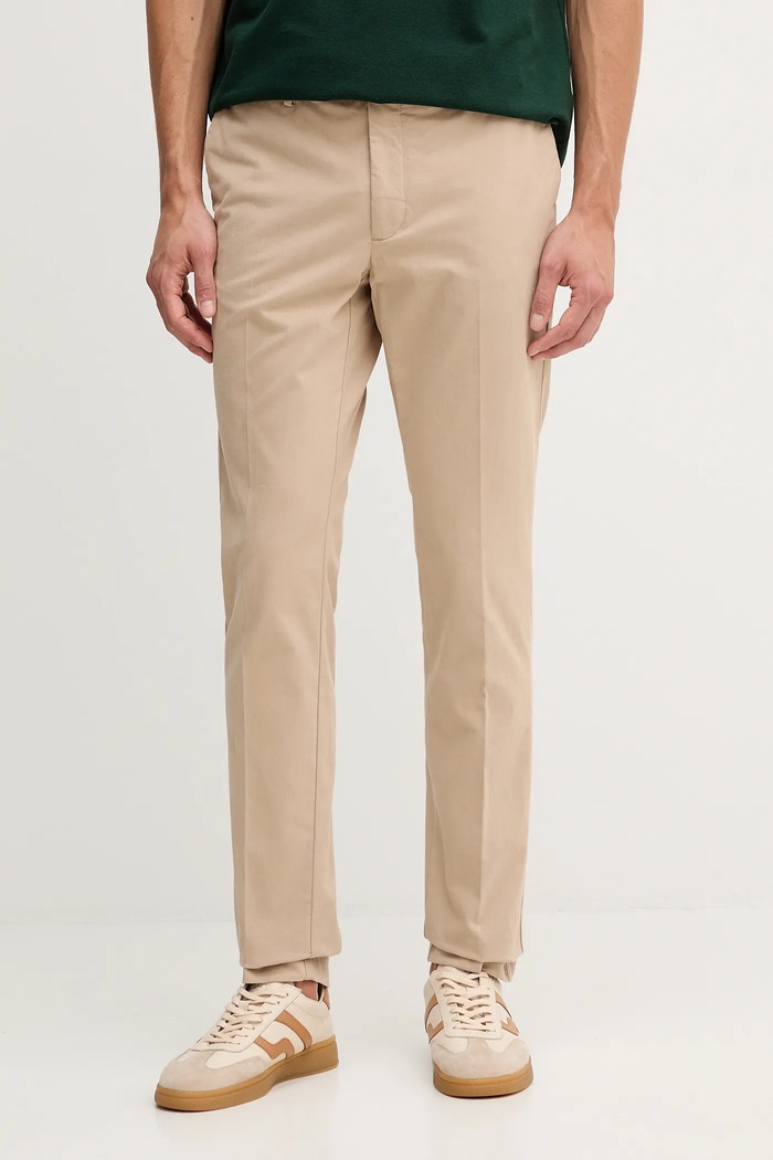 Hackett London nadrág sima bézs HM212487R