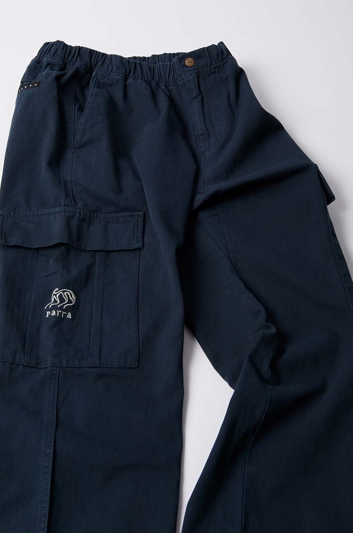 Clothing by Parra cotton trousers Alien Pants 52150 navy