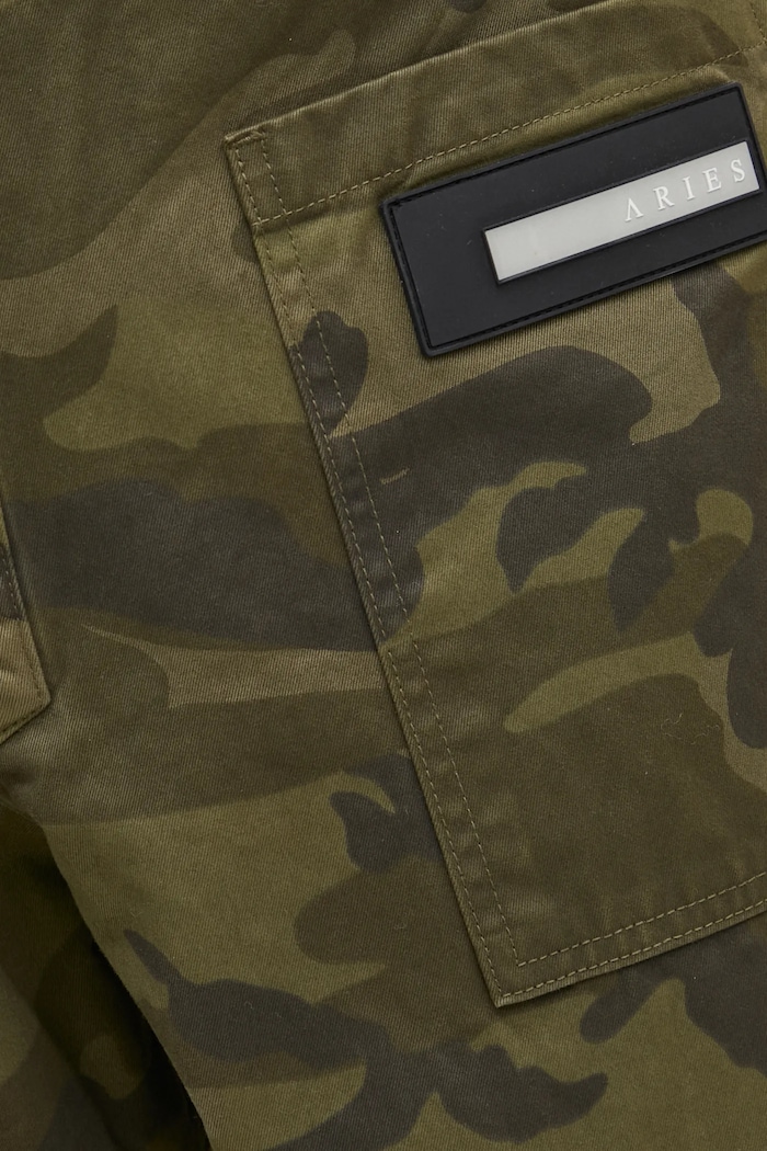 Aries pantaloni in cotone Camo Walking Trouser verde AR3111102