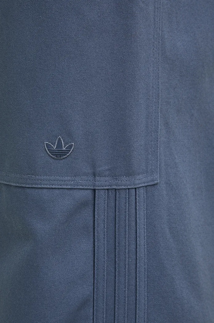 Bombažne hlače adidas Originals modra IY2278