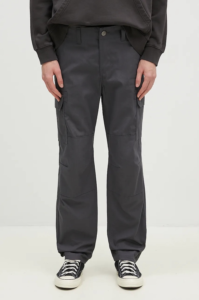 Бавовняні штани Dickies Millerville гладкий сірий DK0A4XDU