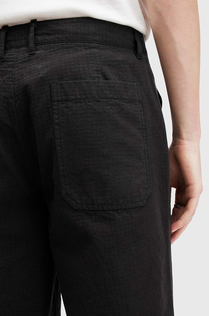 AllSaints pantaloni de bumbac CREEK TROUSER negru M021TB